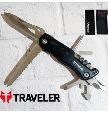 Тактичний ніж Traveler ( в ) Мультитул 11см Black/Blue