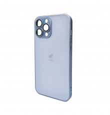 Чохол для смартфона AG Glass Matt Frame Color Logo for Apple iPhone Pro Max Sierra Blue ( )