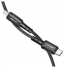 Кабель ACEFAST Type-C to iP,., nylon, aluminum connectors, Black ( )