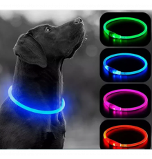 Світній LED нашийник для собак, розмір M