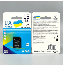 Карта пам'яті UA POWER Ultra high speed Class (з адаптером SD)