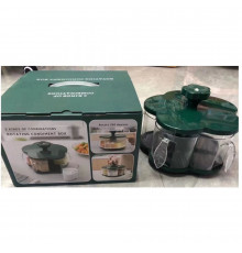 Круглий обертовий органайзер для спецій та банок Round Box, 26х26х17 см