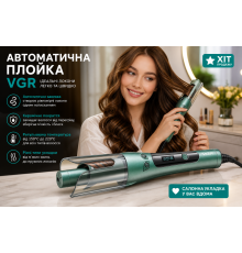 Автоматична плойка для завивки волосся VGR, стайлер для локонів, синя