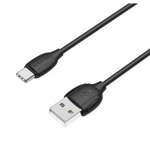 Кабель BOROFONE USB to Type-C,, PVC, TPE connectors, Black ( )