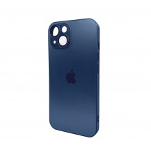 Чохол для смартфона AG Glass Matt Frame Color Logo for Apple iPhone Navy Blue ( )