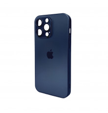 Чохол для смартфона AG Glass Matt Frame Color Logo for Apple iPhone Pro Max Navy Blue ( )