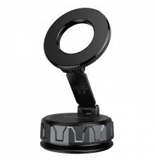 Автотримач для телефона BOROFONE Gloria vacuum suction cup magnetic ring holder(multi-scene) black metal gray ( )