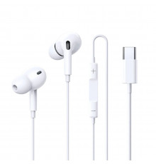 Навушники дротові REMAX Wired Earphones for Music Call (Type-C) White ( )