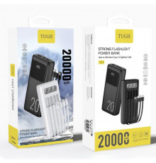 УМБ Power Bank WUW TUGI. (with cable Type-C+Micro+Lightning+USB) з ліхтарем