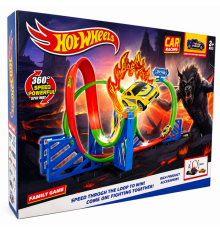 Траса Hot Wheels – Looping Track із трьома кільцями та стартом (36 шт)