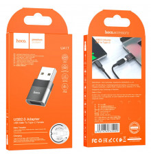 Перехідник OTG Hoco USB male to Type-C female (. )