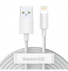 Кабель Baseus Simple Wisdom Data Cable Kit USB to iP. (2PCS/Set）. White ( )