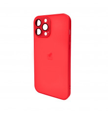 Чохол для смартфона AG Glass Matt Frame Color Logo for Apple iPhone Pro Max Coke Red ( )