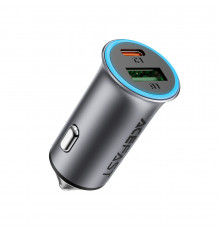 Автомобільний зарядний пристрій ACEFAST (USB-A+USB-C) dual port metal car charger ( )