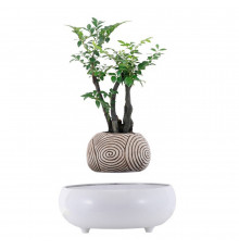 Магнітний левітаційний горщик для рослин HCNT Magnetic Levitating Pot White ( )