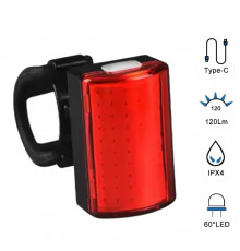 Велоліхтар, waterproof, Li-Ion акумулятор, ЗП Type-C