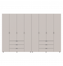 Комплект шаф для одягу Doros Гелар (2 шт.) 310х49,5х203,4 см Кашемір (DRS-011243)