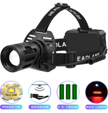 Ліхтар налобний CARBON ), Motion Sensor,, ЗП Type-C, zoom