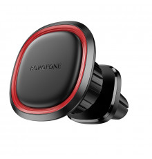 Автотримач для телефона BOROFONE Roman magnetic car holder (air outlet) Black Red ( )