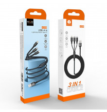 Data Cable WUW Lightning+Micro+Type-C
