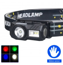 Ліхтар налобний ), Motion Sensor, Li-Ion акумулятор, магніт, кліпса, ЗП Type-C, Box