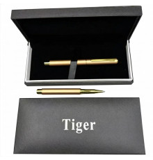 Подарункова ручка ролерна Tiger у футлярі (золотиста)