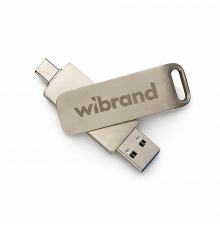 Портативний SSD Wibrand Wolf USB. Gen. Type-C/Type-A Read/Write Silver ( )