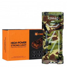 Ліхтар YEMAO, Li-Ion акумулятор, Power Bank, ЗУ Type-C, чохол