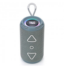 Bluetooth-колонка з RGB ПІДСВІЧУВАННЯМ, speakerphone, радіо, grey