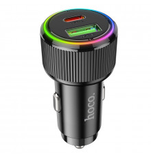 Автомобільний зарядний пристрій HOCO Guerrero. car charger Black ( )