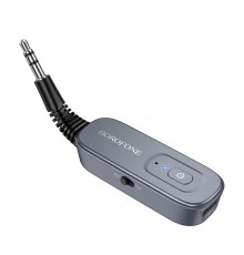 Bluetooth-ресивер BOROFONE Clear way AUX BT audio receiver/transmitter Metal Grey ( )