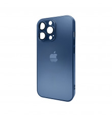 Чохол для смартфона AG Glass Matt Frame Color Logo for Apple iPhone Pro Navy Blue ( )