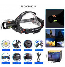 Ліхтар налобний NIGHT VISION FLUORESCENCE,, Type-C, signal light, zoom, Box
