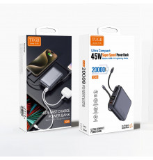 УМБ Power Bank TUGII WUW (with cable Type-C+Lightning)