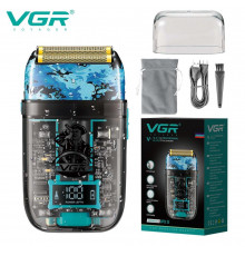 Електробритва VGR шейвер, подвійне лезо,, LED Display