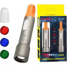 Ліхтар, Li-Ion акумулятор, фільтри, ЗП Type-C, zoom, Box