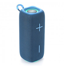 Bluetooth-колонка з RGB ПІДСВІЧУВАННЯМ, speakerphone, радіо, blue