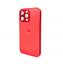 Чохол для смартфона AG Glass Matt Frame Color Logo for Apple iPhone Pro Max Coke Red ( )