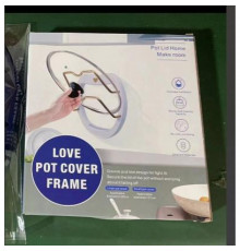 Підставка-тримач для кришок та обробних дощок Pot Cover Frame, двоярусний настінний органайзер з піддоном
