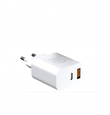 Мережевий зарядний пристрій PD USB-C + USB. white ( )