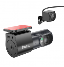 Відеореєстратор HOCO display hidden driving recorder(with rear camera) Black ( )