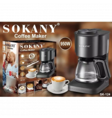 Крапельна кавоварка Sokany для меленої кави, мл, з підігрівом кавника