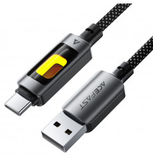 Кабель ACEFAST USB-A to USB-C fantasy color series braided Charging data cable Black ( )
