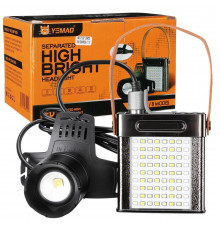 Ліхтар налобний YEMAO TG+SMD(White+Red), Li-Ion акумулятор, ЗУ Type-C, Internal battery, zoom