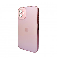Чохол для смартфона AG Glass Sapphire Frame MagSafe Logo for Apple iPhone Pink ( )