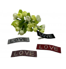 Шпилька для волосся з камінням LOVE