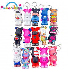 Сквіш-брелок Ведмедик Bearbrick 4х8. см, м'яка іграшка-антистрес