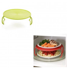 Підставка у мікрохвильовку для розігріву двох тарілок Microwave Tray, таця для СВЧ