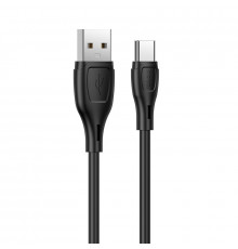 Кабель HOCO Ultimate silicone charging data cable for Type-C Black ( )
