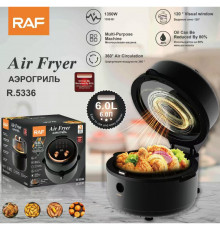 Безмасляна мультипіч-аерогриль RAF з оглядовим вікном, л, Вт, фритюрниця для кухні